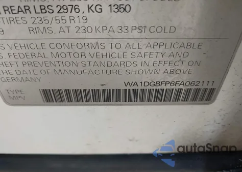WA1DGBFP6FA062111
